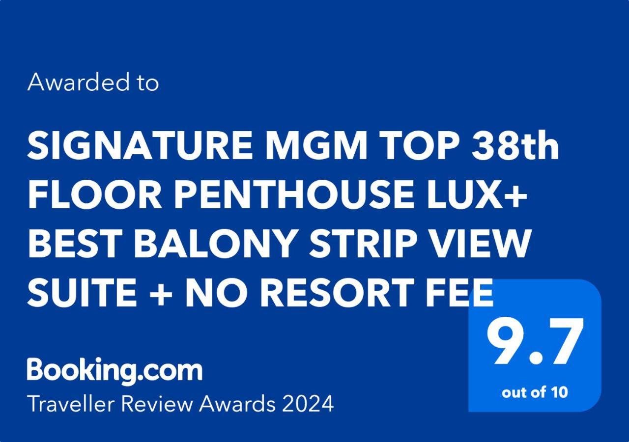 Signature Mgm Top 38Th Floor Penthouse Lux+ Best Balony Strip View Suite + No Resort Fee Las Vegas Zewnętrze zdjęcie