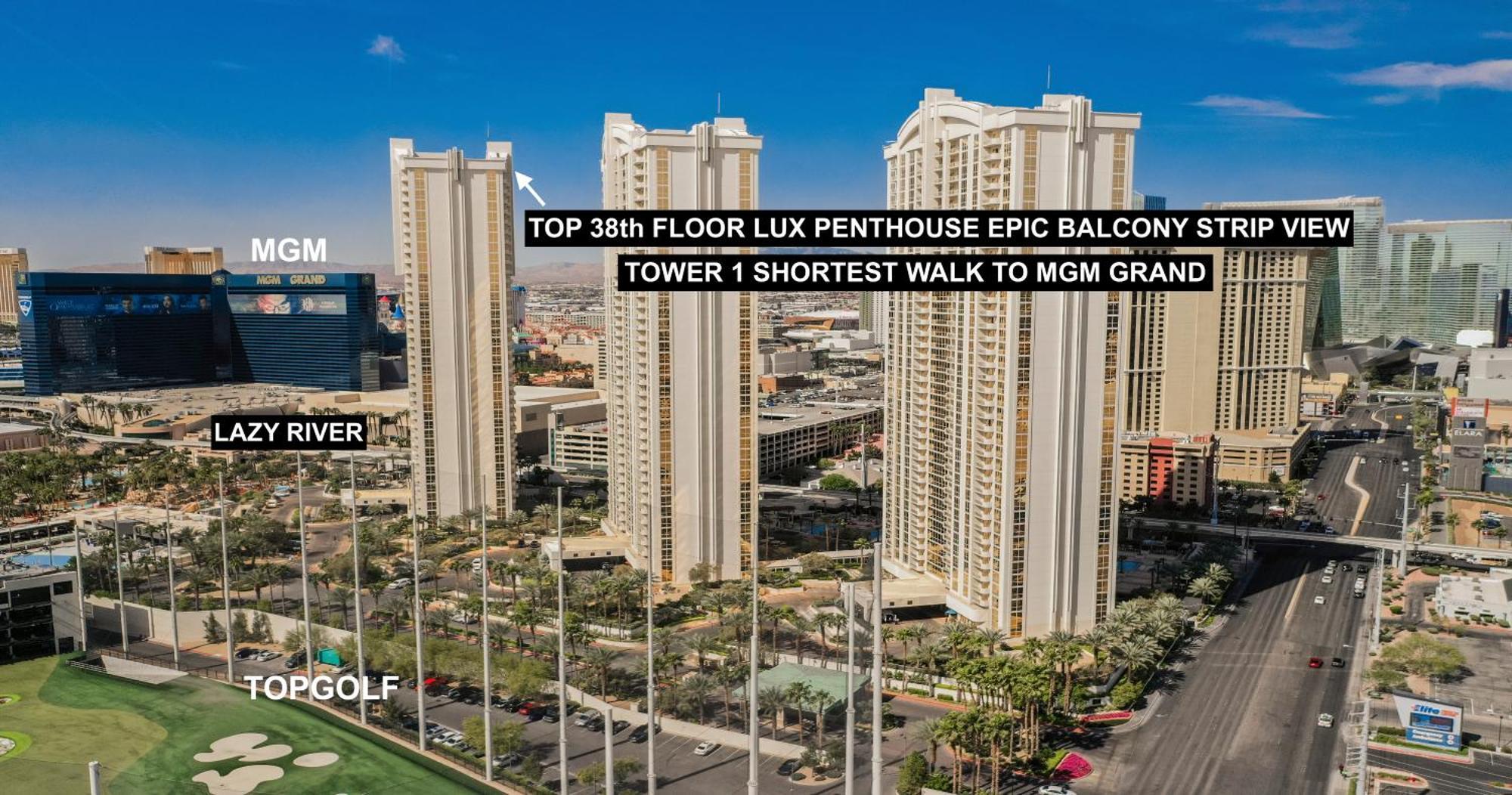 Signature Mgm Top 38Th Floor Penthouse Lux+ Best Balony Strip View Suite + No Resort Fee Las Vegas Zewnętrze zdjęcie